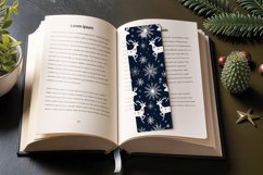 Reindeer santa cars Snowflakes Christmas PNG Bookmark Sublim Product Image 3