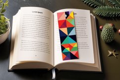 Geometric Shapes Colors PNG Bookmark Sublimation Des Product Image 3