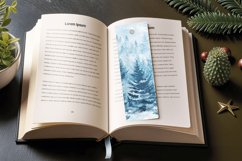 Winter Dreamlike Forest PNG Bookmark Sublimation Designs Product Image 3