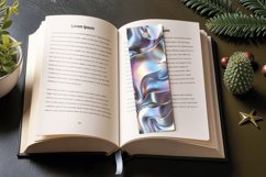 Shiny Silver Hologram PNG Bookmark Sublimation Designs Product Image 3
