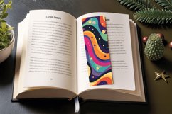 Retro Groovy PNG Bookmark Sublimation Designs Product Image 3