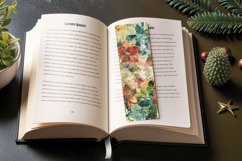 Mixed Media Floral PNG Bookmark Sublimation Designs Product Image 3