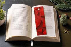 Red Wooden Hearts PNG Bookmark Sublimation Designs Product Image 3