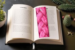 Pink Knitted PNG Bookmark Sublimation Designs Product Image 3