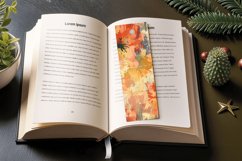 Retro Grunge Paint Flowers PNG Bookmark Sublimation Designs Product Image 3