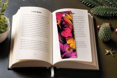 Graffiti Hibiscus Bright Floral PNG Bookmark Sublimation Des Product Image 3