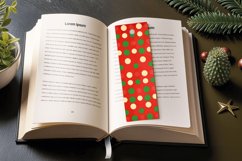 Red &amp; Green Polka Dots PNG Bookmark Sublimation Designs Product Image 3