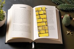 Yellow Brick PNG Bookmark Sublimation Design Product Image 3