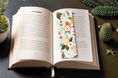 Spring Floral Fruits PNG Bookmark Sublimation Designs Product Image 3