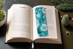 Watercolor Teal Dandelions PNG Bookmark Sublimation Designs Product Image 3