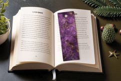 Luxury Purple PNG Bookmark Sublimation Design Product Image 3