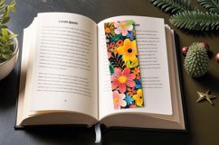 Bright Summer Flowers PNG Bookmark Sublimation Designs Product Image 3