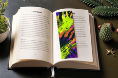 Neon Safari PNG Bookmark Sublimation Design Product Image 3