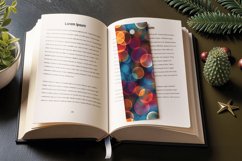 Bokeh Coloured Circles PNG Bookmark Sublimation Des Product Image 3