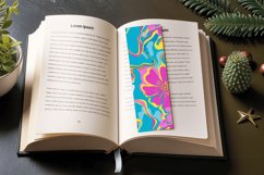 Groovy Lilly Pulitzer Hippie PNG Bookmark Sublimation Design Product Image 3