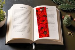 Abstract Poppy PNG Bookmark Sublimation Design Product Image 3