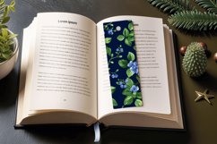 Floral Blueberry PNG Bookmark Sublimation Designs Product Image 3