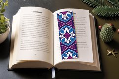 Magenta and Blue PNG Bookmark Sublimation Design Product Image 3