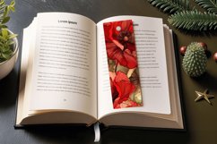 Poppy Alcohol Ink Flowers PNG Bookmark Sublimation Designs Product Image 3