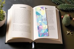 Colorful Pastel Geometric PNG Bookmark Sublimation Design Product Image 3