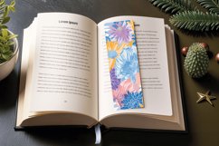 Funky Pastel Flowers PNG Bookmark Sublimation Designs Product Image 3