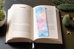 Pastel Watercolor Stains PNG Bookmark Sublimation Design Product Image 3