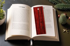 Red Wood PNG Bookmark Sublimation Design Product Image 3