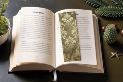 Muted Damask PNG Bookmark Sublimation Design Product Image 3