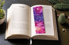 Galaxy Glitter Vibrant Celestial PNG Bookmark Sublimation De Product Image 3