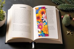 Florida Groovy Garden Flowers PNG Bookmark Sublimation Desig Product Image 3