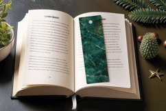 Luxury Emerald PNG Bookmark Sublimation Design Product Image 3