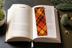 Autumn Plaid PNG Bookmark Sublimation Designs Product Image 3