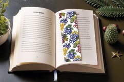 Grapes Fruit PNG Bookmark Sublimation Designs Product Image 3