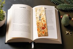 Autumn Meadow Flowers PNG Bookmark Sublimation Designs Product Image 3
