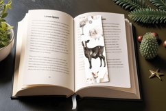 Watercolor Farm Animals PNG Bookmark Sublimation Design Product Image 3
