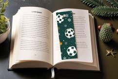 Football Christmas PNG Bookmark Sublimation Design Product Image 3