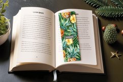 Watercolor Pineapple PNG Bookmark Sublimation Design Product Image 3