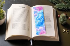 Pink Blue Cotton Candy PNG Bookmark Sublimation Designs Product Image 3