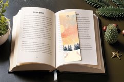 Winter Dreamy Sunset PNG Bookmark Sublimation Designs Product Image 3