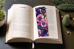 Boho Bouquet Flowers PNG Bookmark Sublimation Designs Product Image 3