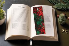 Red &amp; Green Fireworks PNG Bookmark Sublimation Designs Product Image 3