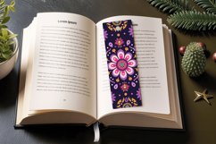 Indian Purple Suzani PNG Bookmark Sublimation Design Product Image 3