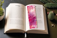Luxury Carnation Alcohol Ink Flowers PNG Bookmark Sublimatio Product Image 3
