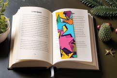 Retro Funky Abstract Comic Pop Stars PNG Bookmark Sublimatio Product Image 3
