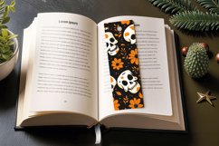 alloween Skull Greeting PNG Bookmark Sublimation Design Product Image 3
