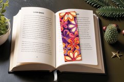 Retro Groovy Flowers PNG Bookmark Sublimation Designs Product Image 3