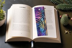 Abstract Holographic Zebra Skin Print PNG Bookmark Sublimati Product Image 3