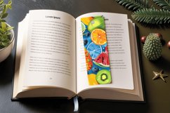 Summer Tropical Fruit PNG Bookmark Sublimation Design Product Image 3