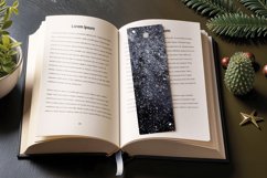 Twilight Silver Glitter PNG Bookmark Sublimation Design Product Image 3