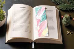 Pastel Paint Strokes PNG Bookmark Sublimation Designs Product Image 3